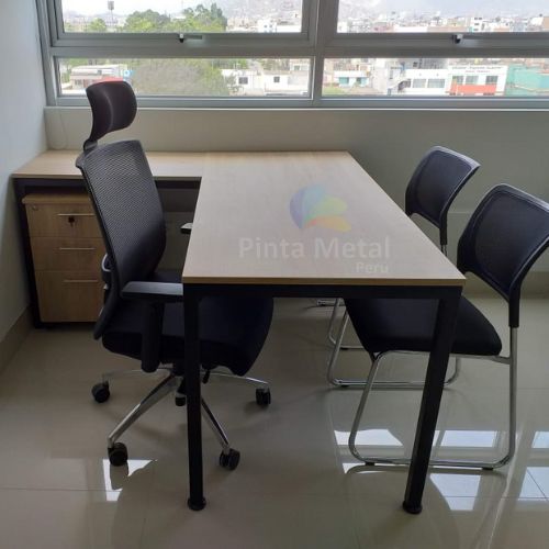 ESCRITORIO GERENCIAL EN L MASTER FINO - Imagen 2